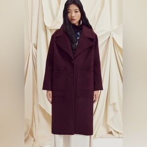 Eve Gravel Eos long wool coat